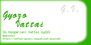 gyozo vattai business card