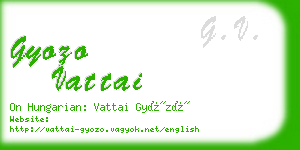 gyozo vattai business card